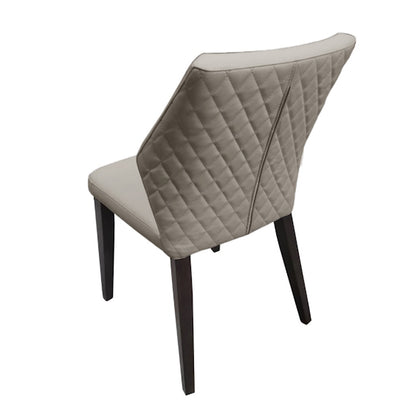 Aires Leather Dining Chair - Grey