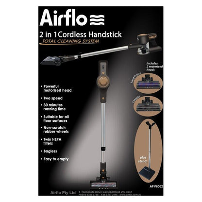 Airflo 2-in-1 Cordless Vacuum Cleaner