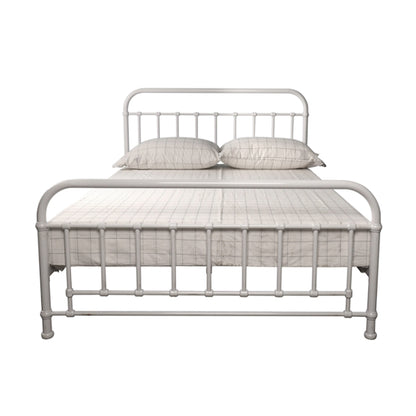 Akira Double Metal Bed - White