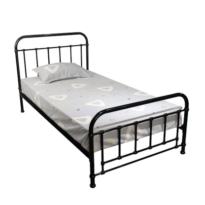 Akira Single Metal Bed - Black
