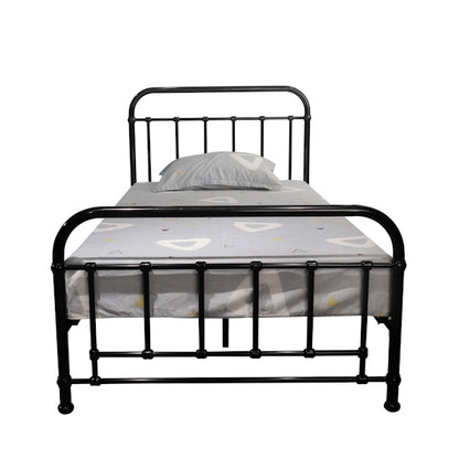 Akira Single Metal Bed - Black
