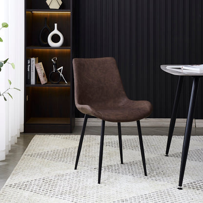 Apollo Dining Chair - Brown/Black