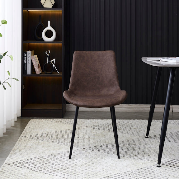 Apollo Dining Chair - Brown/Black