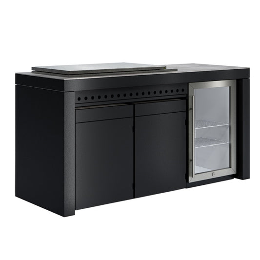 Artusi 1900mm Aperto Ascale Outdoor Kitchen Cabinet - Torano Statuario Stone