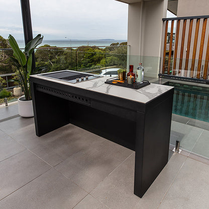 ARTUSI OUTDOOR KITCHEN CABINET APERTO FERRO TORANO STATUARIO 1900mm