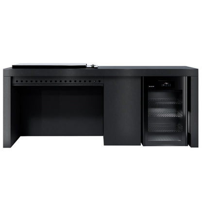 Artusi 2400mm Outdoor Kitchen Cabinet Aperto Ferro - Impera Black