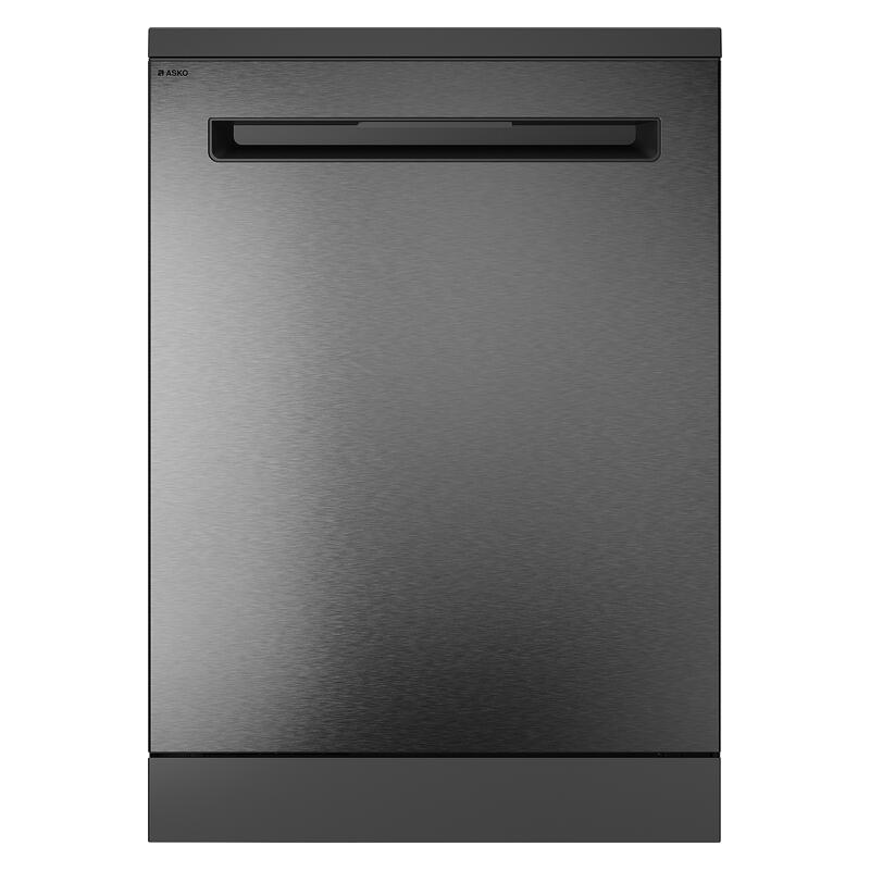 ASKO 14 Place Setting Freestanding Dishwasher - Black Steel