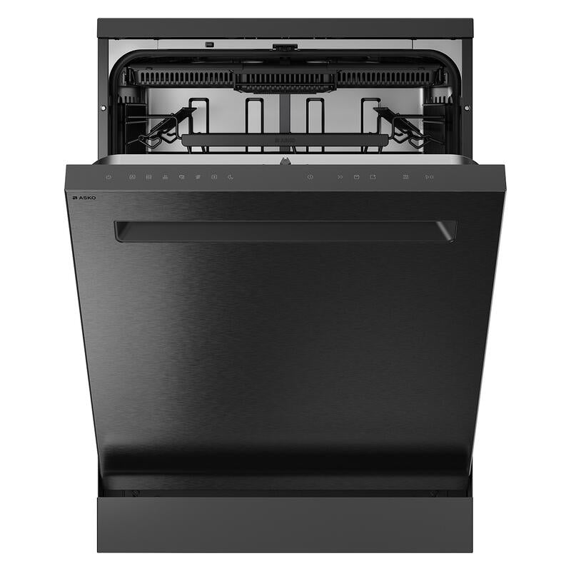 ASKO 14 Place Setting Freestanding Dishwasher - Black Steel
