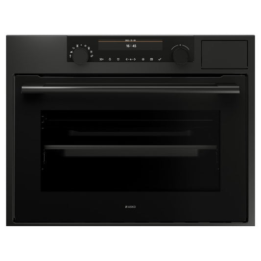 ASKO CRAFT COMPACT COMBINATION OVEN WITH FULL STEAM GRAPHITE BLK 45cm