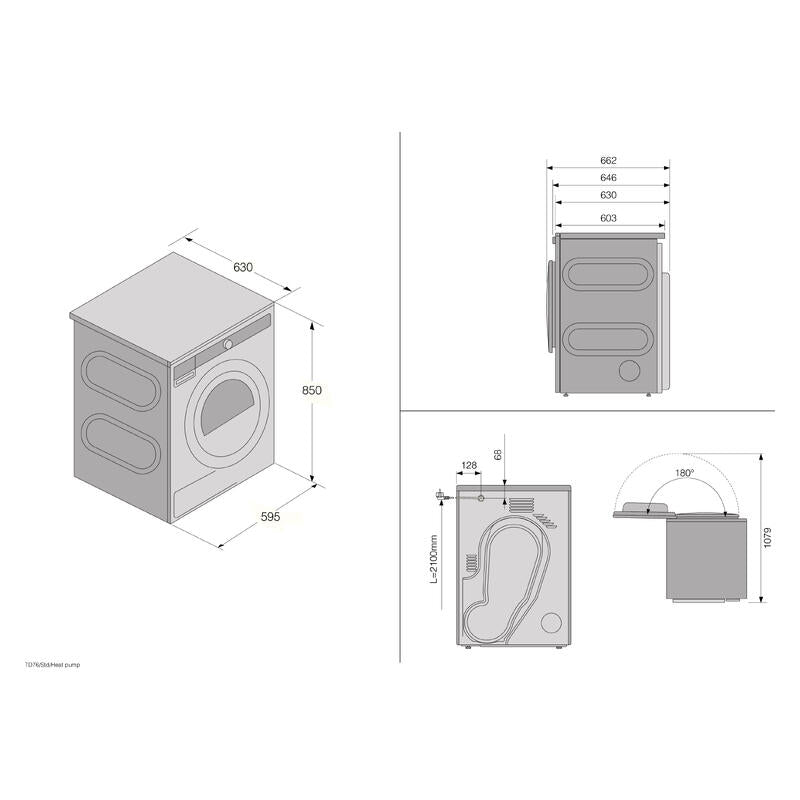 ASKO 8kg Butterfly Drying Heat Pump Dryer