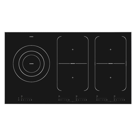ASKO Pro Series 90cm 5 Zone Bridge Ceramic Induction Cooktop - Black