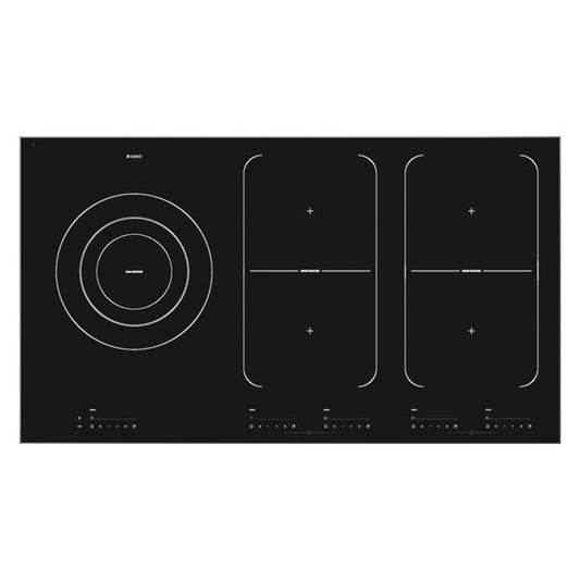 ASKO Pro Series 90cm 5 Zone Bridge Ceramic Induction Cooktop - Black