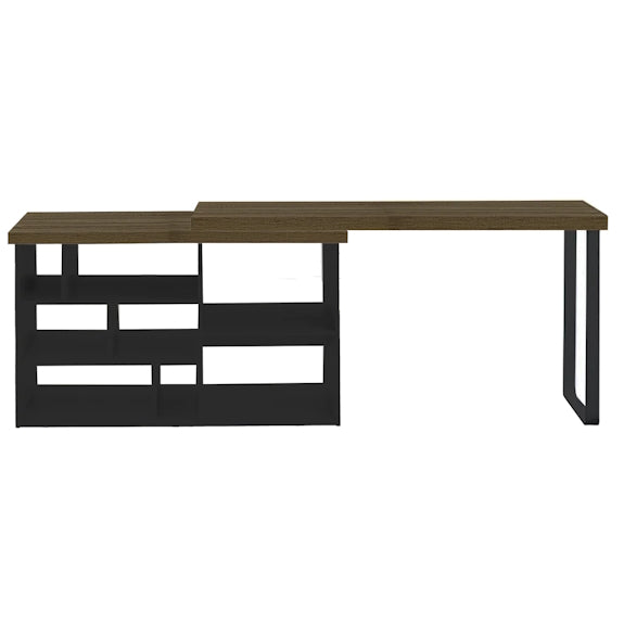 Aspire Desk - Dark Oak/Black