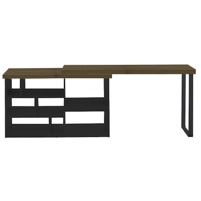 Aspire Desk - Dark Oak/Black