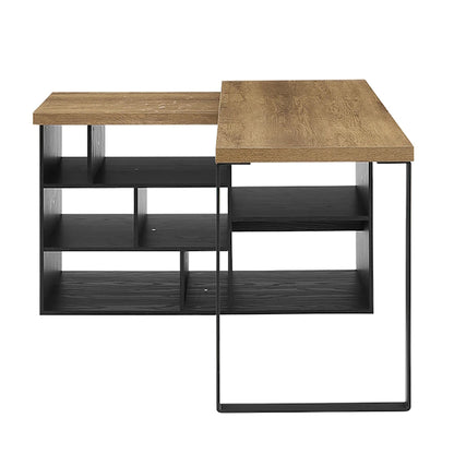 Aspire Desk - Dark Oak/Black