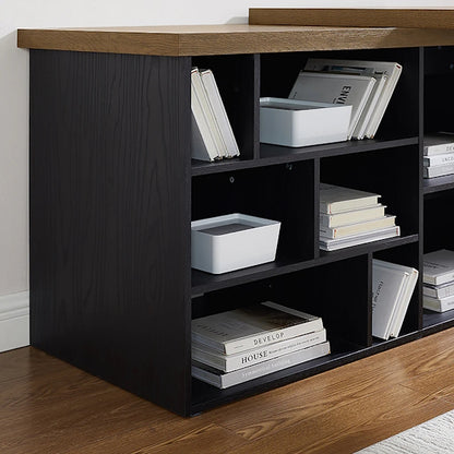 Aspire Desk - Dark Oak/Black