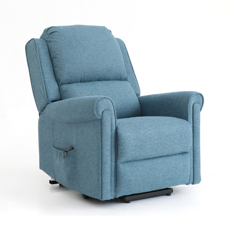 Top Gun Augustus Lift & Recline Fabric Armchair Standard - Denim