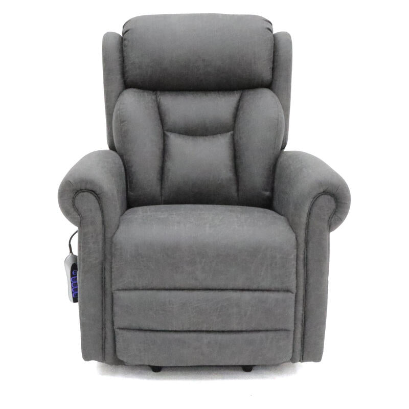 Avante Bolton Lift & Recline Arm Chair in Carbon Fabric - Standard Sized
