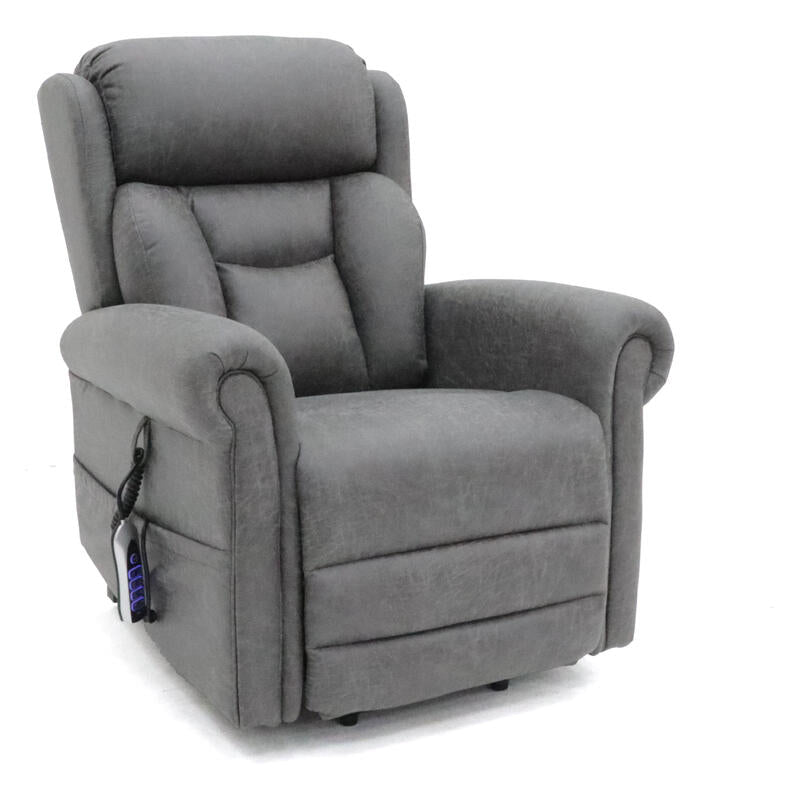 Avante Bolton Lift & Recline Arm Chair in Carbon Fabric - Standard Sized