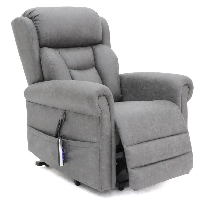 Avante Bolton Lift & Recline Arm Chair in Carbon Fabric - Standard Sized