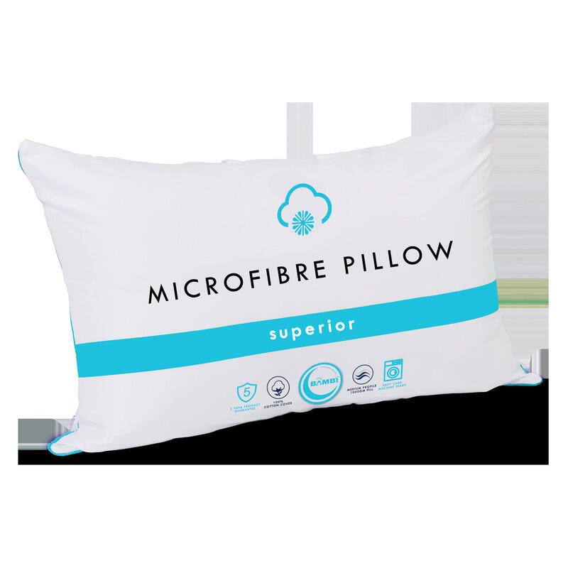 Superior Microfibre Medium Pillow - Medium