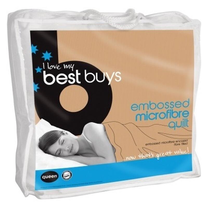 Best Buys Embossed Microfibre Quilt - Double