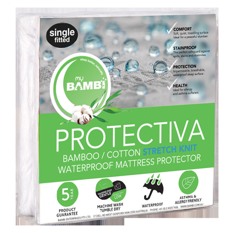 Protectiva Cotton Bamboo Stretchknit Mattress Protector - King