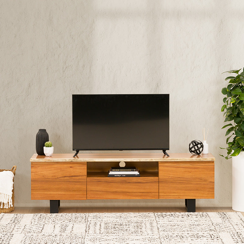 Baxter 1800mm Timber Entertainment Unit - Blackwood