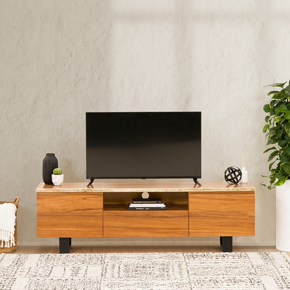 Baxter 1800mm Timber Entertainment Unit - Blackwood