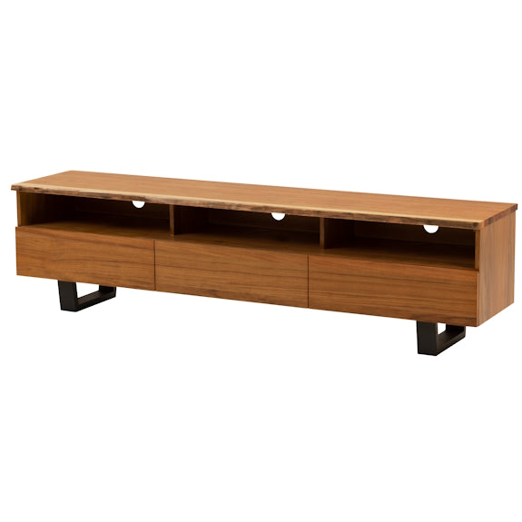 Baxter 2100mm Timber Entertainment Unit - Blackwood