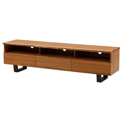 Baxter 2100mm Timber Entertainment Unit - Blackwood