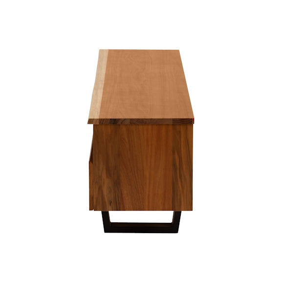 Baxter 2100mm Timber Entertainment Unit - Blackwood