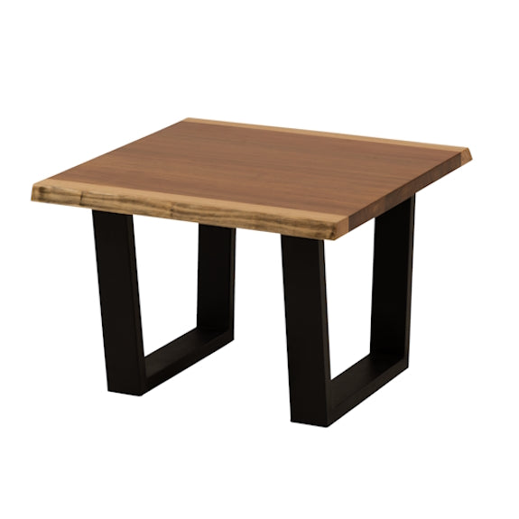 Baxter Live Edge Lamp Table - Blackwood