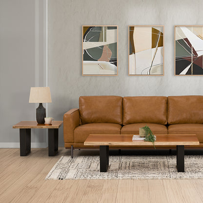 Baxter Live Edge Lamp Table - Blackwood