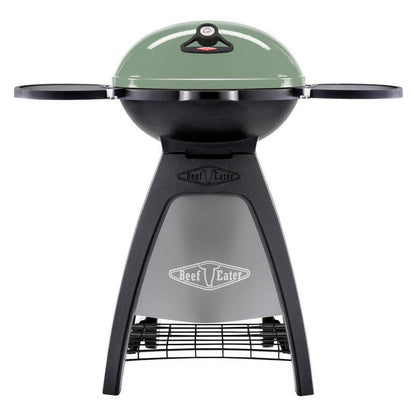 BEEFEATER BIGG BUGG  2 BURNER BENCHTOP BBQ W/TROLLEY  GREEN 2 BURNER