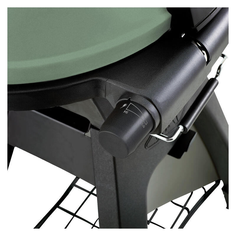 BEEFEATER BIGG BUGG  2 BURNER BENCHTOP BBQ W/TROLLEY  GREEN 2 BURNER