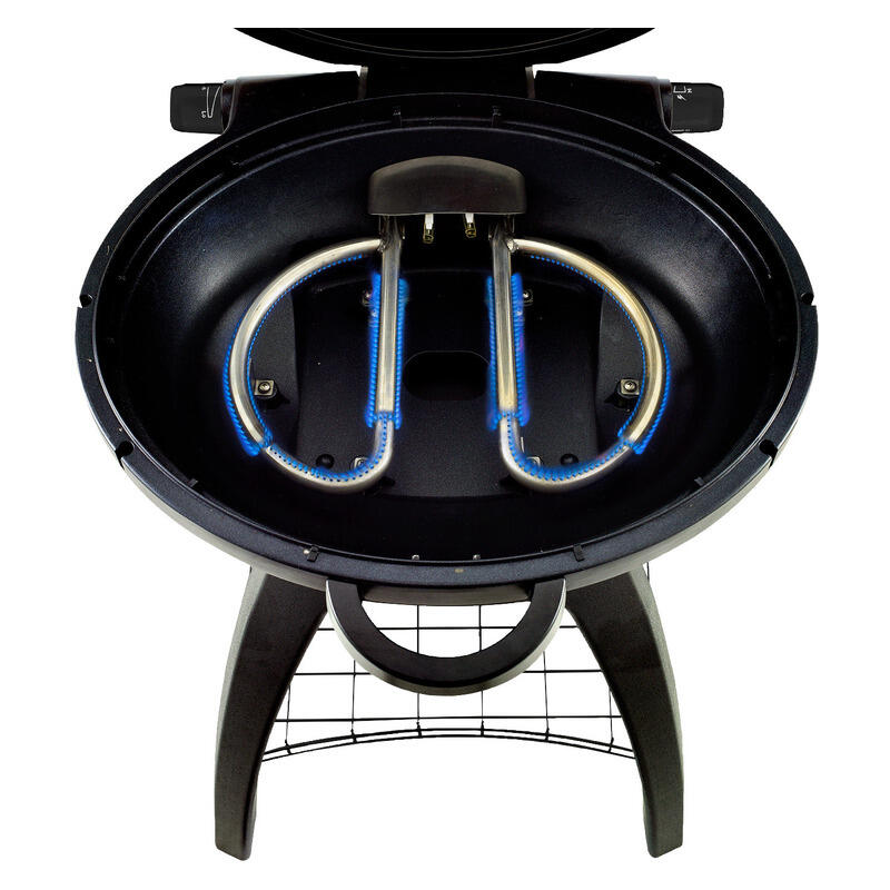 BEEFEATER BIGG BUGG  2 BURNER BENCHTOP BBQ W/TROLLEY  GREEN 2 BURNER