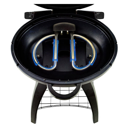 BEEFEATER BIGG BUGG  2 BURNER BENCHTOP BBQ W/TROLLEY  GREEN 2 BURNER