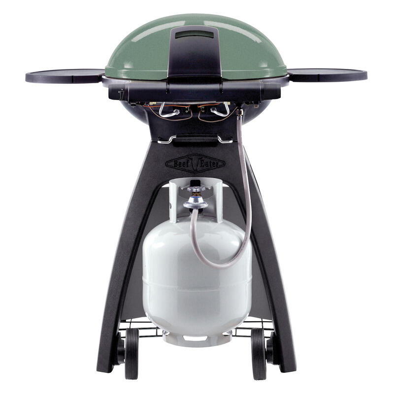 BEEFEATER BIGG BUGG  2 BURNER BENCHTOP BBQ W/TROLLEY  GREEN 2 BURNER