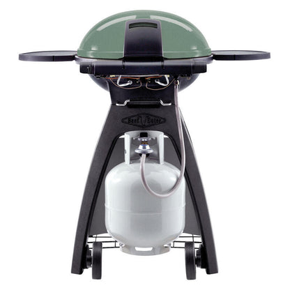 BEEFEATER BIGG BUGG  2 BURNER BENCHTOP BBQ W/TROLLEY  GREEN 2 BURNER