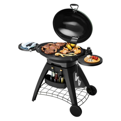 BEEFEATER BIGG BUGG  2 BURNER BBQ W/TROLLEY  GREEN 2 BURNER
