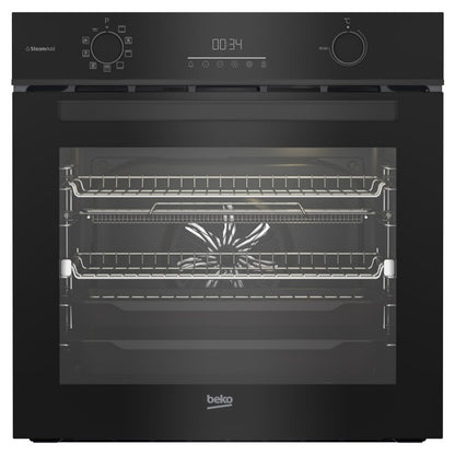 Beko 60cm Aeroperfect Multifunction Pyrolytic Oven with Airfry + SteamAdd - Black