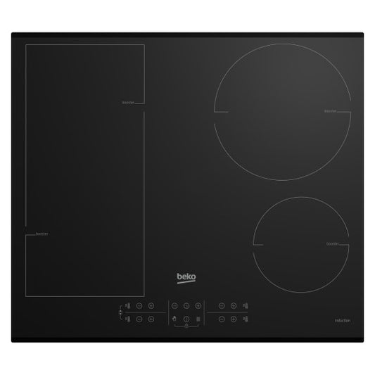 Beko 60cm 4 Zone Induction Cooktop - Black