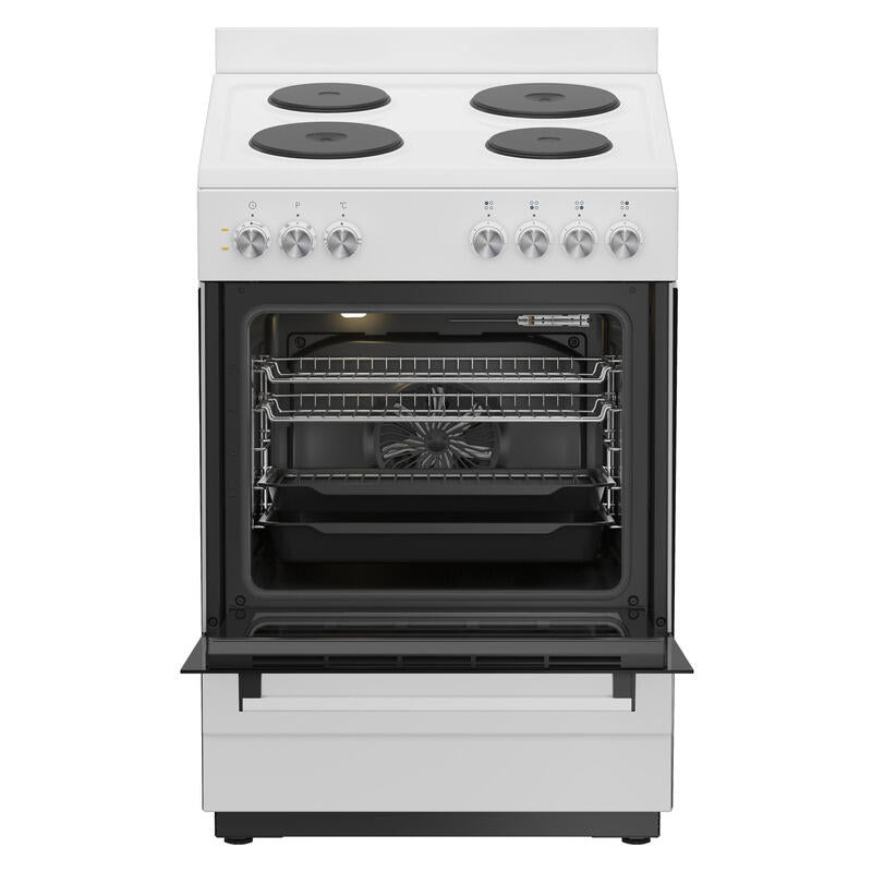 BEKO ELECTRIC UPRIGHT COOKER WITH ELECTRIC COOKTOP - WHITE 60cm