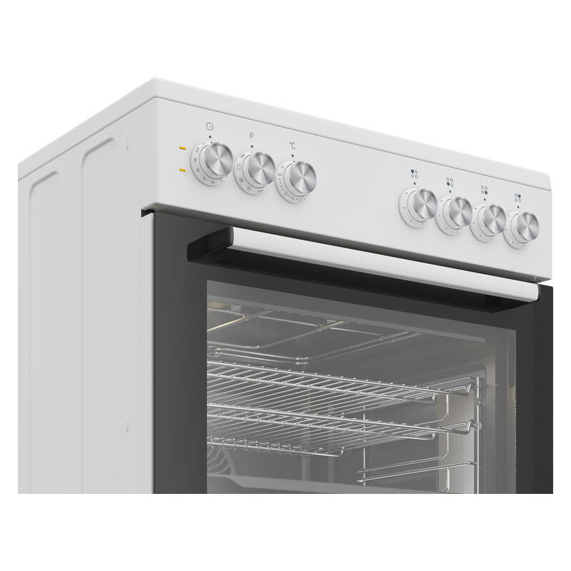 BEKO ELECTRIC UPRIGHT COOKER WITH ELECTRIC COOKTOP - WHITE 60cm