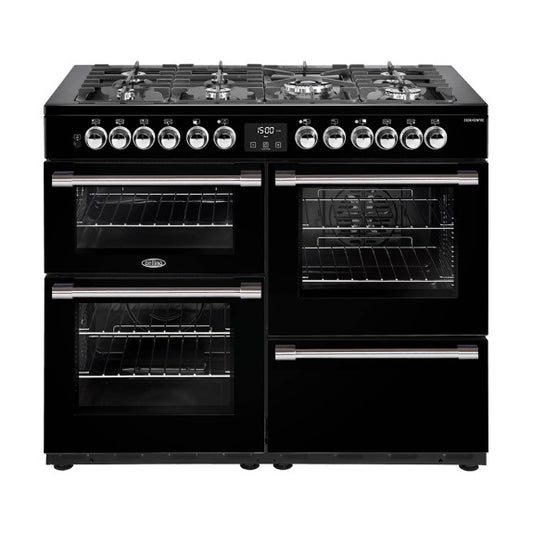 Belling 110cm CookCentre Dual Fuel Upright Cooker - Black