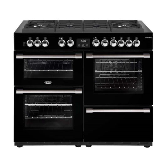 Belling 110cm CookCentre Gas Through Glass Electric Oven - Black