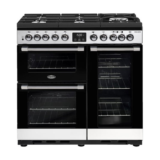 Belling 90cm CookCentre Gas Through Glass Oven - Stainless Steel