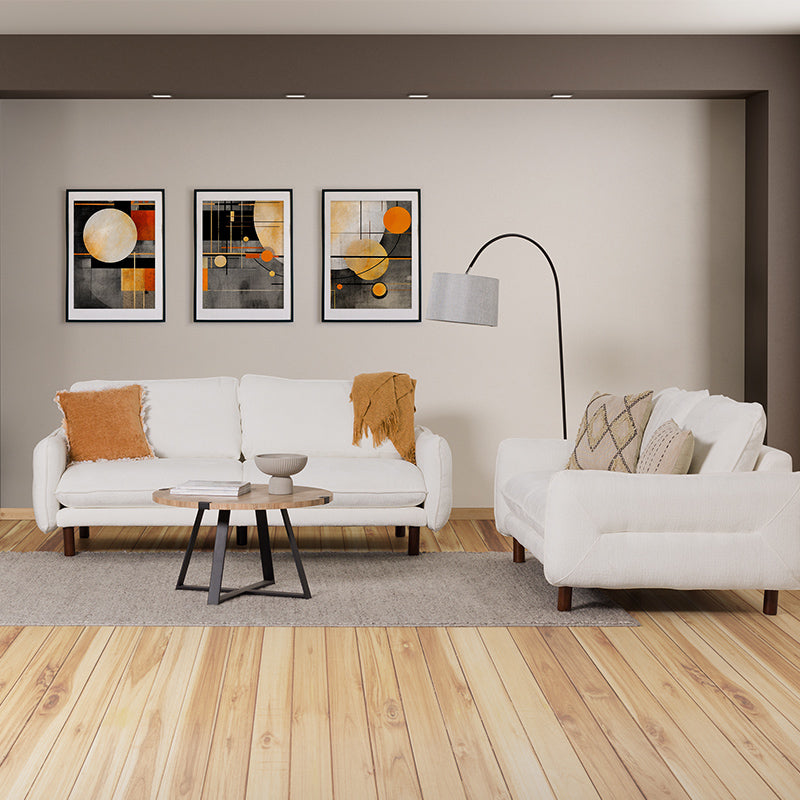 Benjamin 3 Seater Fabric Sofa - Cloud Dancer