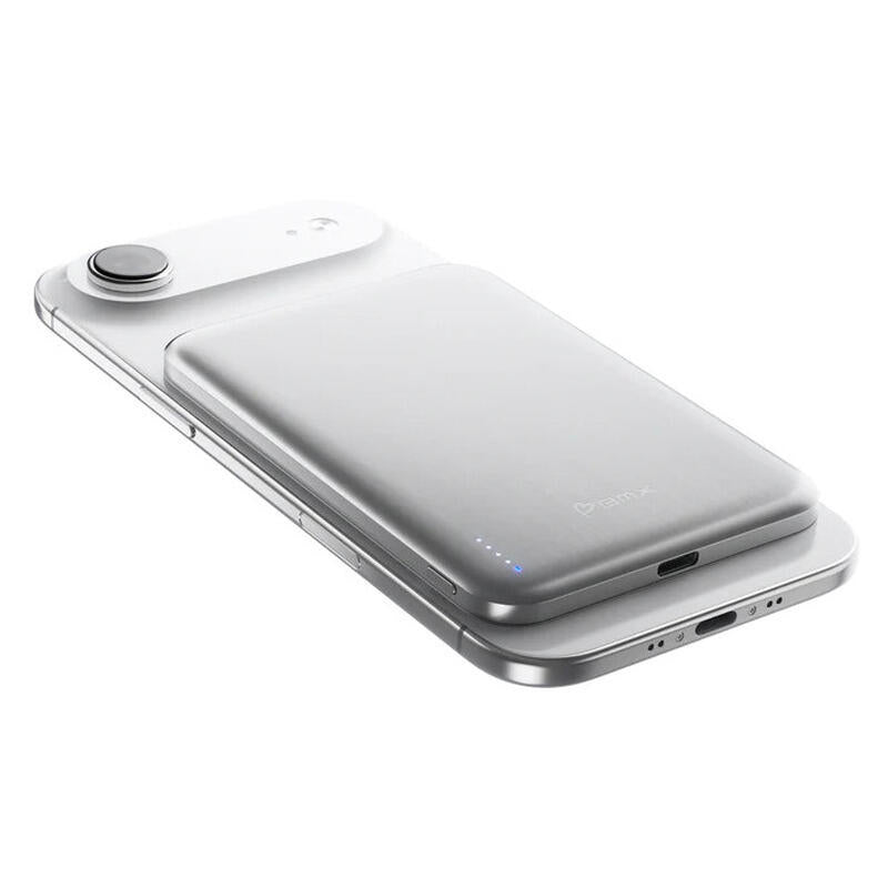 BMX 5,000mAh SolidSafe Air Magnetic Power Bank - Silver